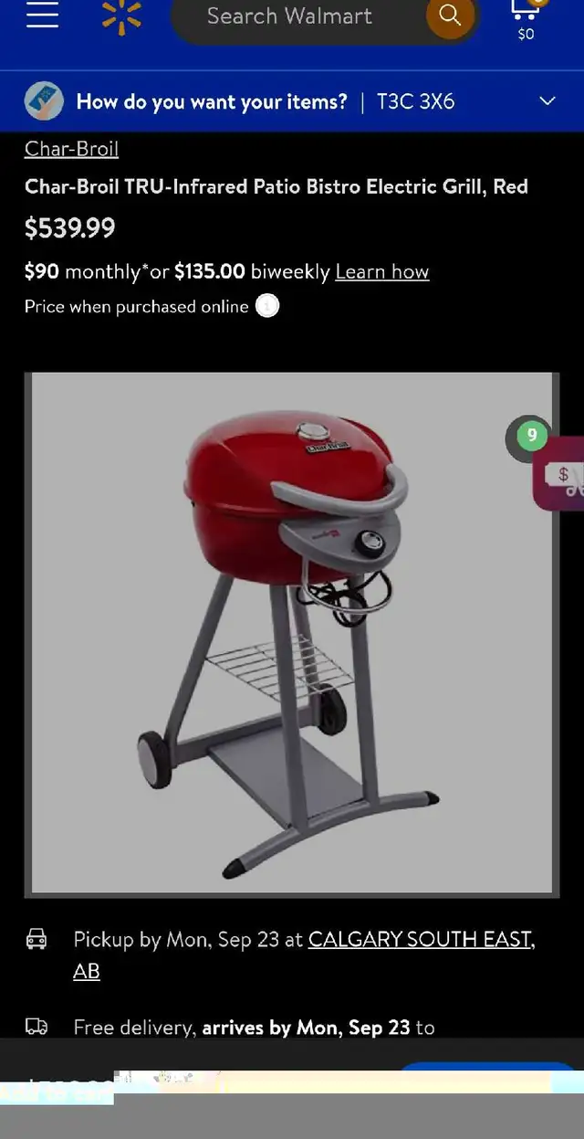 Char-Broil TRU-Infrared Patio Bistro Electric Grill, Red in BBQs & Outdoor Cooking in Calgary - Image 7