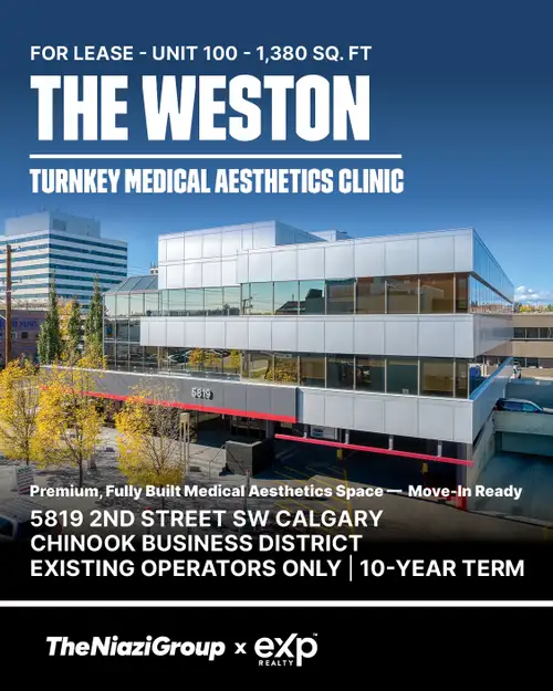 Move‑in ready clinic space available in one of Calgary’s busiest commercial districts. 5819 2 St SW...