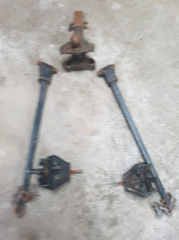 Hitch load leveler and receiver, sway bars weight distribution