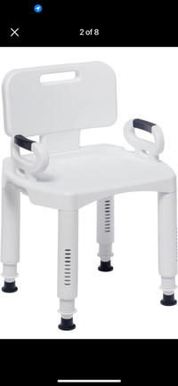 Drive RTL12505 Premium Series Shower Chair with Back and Arms