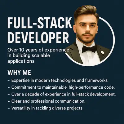 Full-Stack Developer | Websites, IT Projects, & Resumes, View more