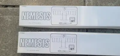 From an estate collection — boxed vintage M&P (Miller & Poore) “Nemesis” control line combat airplan...