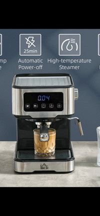  Espresso Machine with Milk Frother Wand