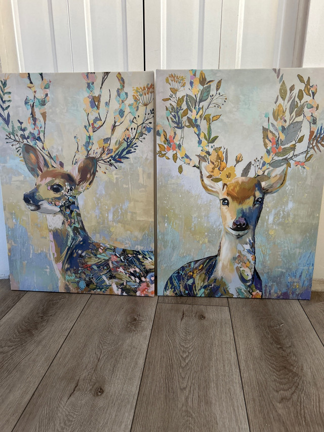 IKEA Deer Canvas Pictures in Home Décor & Accents in Calgary