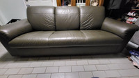 Leather Couch with cover