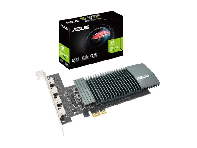 ASUS NVIDIA GeForce GT 710 Graphics Card (PCIe 2.0, 2GB GDDR5 Me dans Autre  à Ville de Montréal