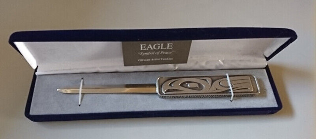 Eagle "Symbol of Peace" Letter Opener Gitxsan  Artist Yunkws in Arts & Collectibles in Oshawa / Durham Region