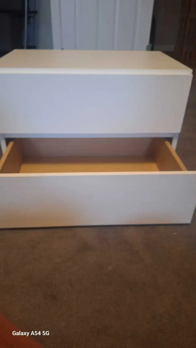 Nightstand with 1-Drawer and Folding Door, White, 24-Inch in Dressers & Wardrobes in Oakville / Halton Region - Image 5