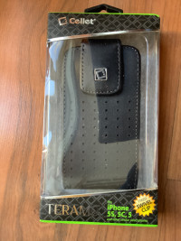 Étui en cuire - iPhone 5, 5S, 5C - leather case with swivel clip