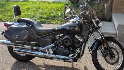 Selling my 2008 Yamaha V Star 650 in exceptional condition – barely used with only 7,800 km on it. T...