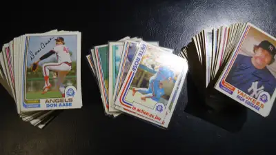 1982   opc baseball card  built set  189 out of 396, View more