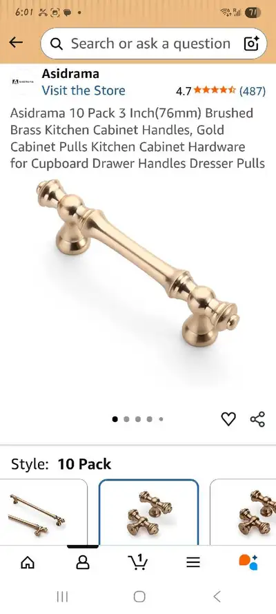 Cabinet Pulls - 10 Pack, View more