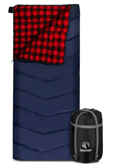 REDCAMP Cotton Flannel Sleeping Bag, View more