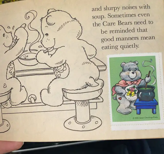 1984 Care Bears Sticker Book Caring & Sharing Pizza Hut Vintage in Children & Young Adult in St. Catharines - Image 7