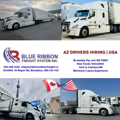 AZ DRIVER | USA MIDWEST | BRAMPTON | BLUE RIBBON FREIGHT, View more