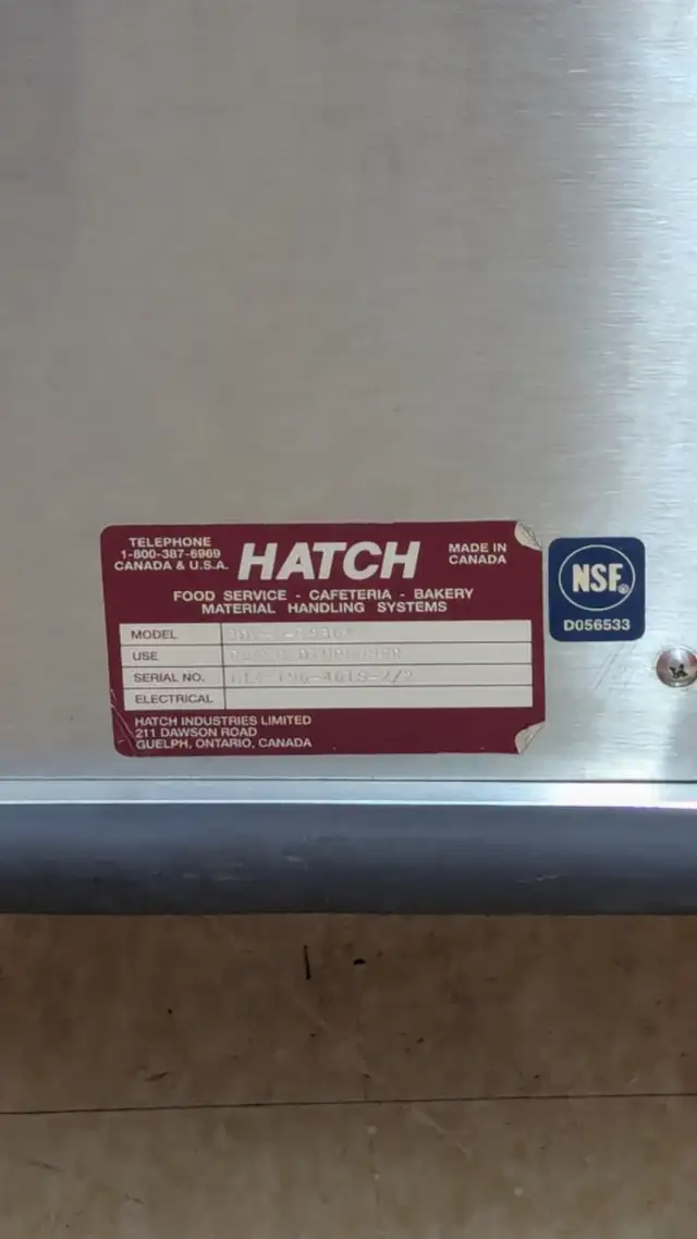 Hatch Industries Plate Dispenser in Industrial Kitchen Supplies in Laval / North Shore - Image 6