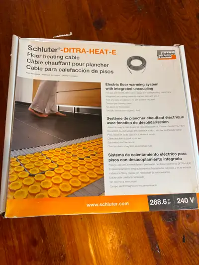 Floor Heat Cable - Schluter - Ditra HEAT - E - 268.6sqft, View more