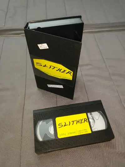Vintage VHS tape.. . selling as a blank tape...... SLITHER. 2006 Horror/Creature Feature.... VHS in...
