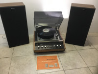 Vintage Kenwood FM AM Stereo Turntable KS-505P, Sony Speakers