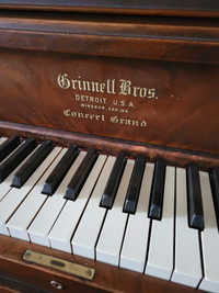 Grinnell Brothers Upright Concert Grand