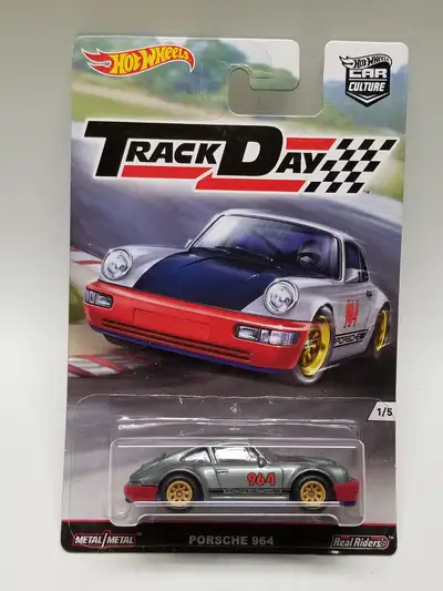 Hot Wheels Car Culture, Premium, Real Riders, Track Day, Porsche 964, #2 In good condition. New in t...