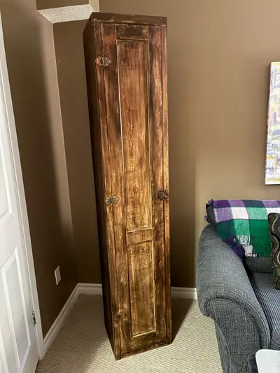 rustic bookcase with door, View more