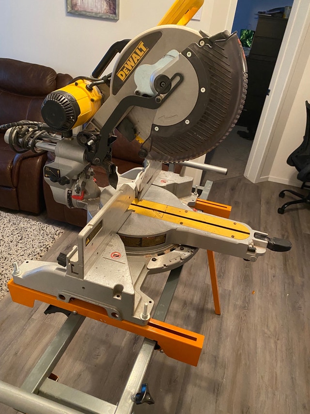 Dewalt chop saw + stand. Power Tools Calgary Kijiji