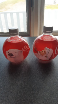 2 Coca-Cola Bouteille vide de la collection Noël