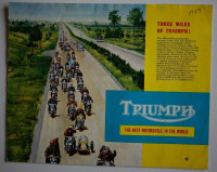 TRIUMPH Motorcycle brochures pamphlets