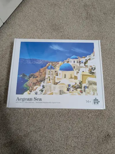 AEGEAN SEA, GREEK PUZZLE, SANTORINI 1000 PIECE JIGSAW PUZZLE, View more
