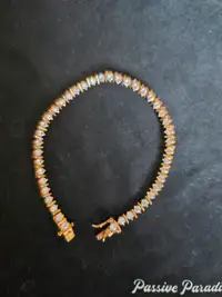 Gold filled, fake diamond Bracelet