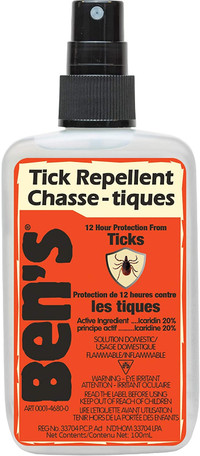 Ben's Tick Repellent 100ml Pump Spray - NEW