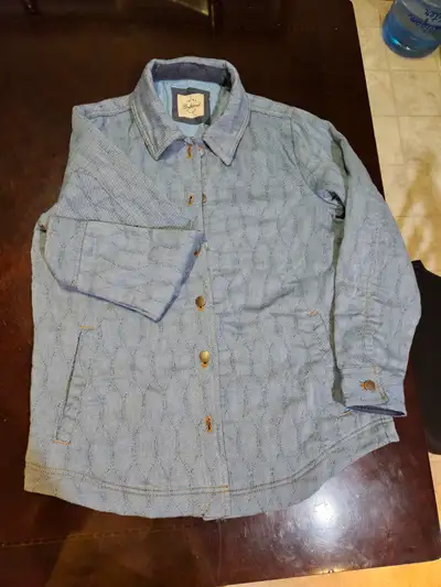 Quilted faux denim jacket Ladies, View more