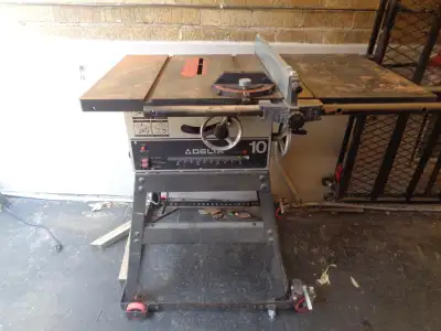DELTA 10" TABLE SAW...CRAFTSMAN COMPRESSOR, View more