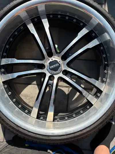$1000 obo. Great sets of 22” rims and good condition 255/30/22 tires for sale. Make an offer for bot...