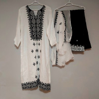 NEW Pakistani Ladies Lawn Suits 3 Pieces Large Size Readymade