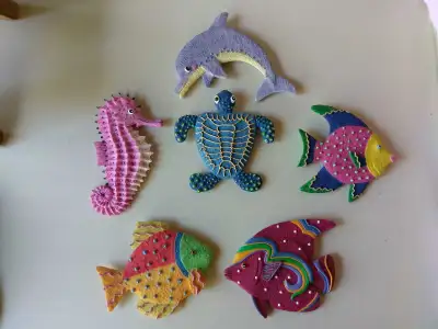 Beautiful 3D Aquatic Bathroom Decorations, View more