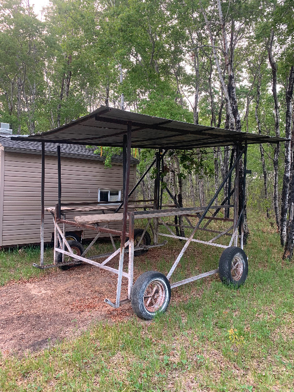Older homemade made boat lift for sale in Boat Parts, Trailers & Accessories in Prince Albert - Image 3