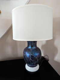 Elegant Blue Table Lamp Ceramic