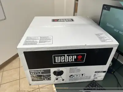 Brand New Weber 22″ Original Kettle Charcoal Grill — Unopened, View more
