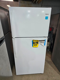 2022! Whirlpool 30" White Top Freezer Bottom Fridge Refrigerator