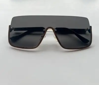 Aldo Women’s Oversized Black & Gold Sunglasses, View more