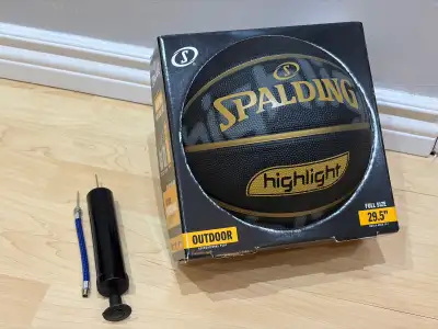 Spalding Highlight Basketball Full-Size 29.5" Outdoor with pump, View more