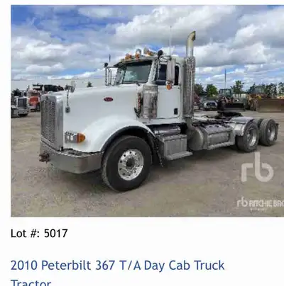 Peterbilt Day Cab 367 . 18 Speed Heavy Spec 14000 front 46000 Rear