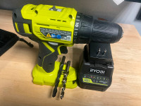 Ryobi drill with charger (no battery). May as well be new.