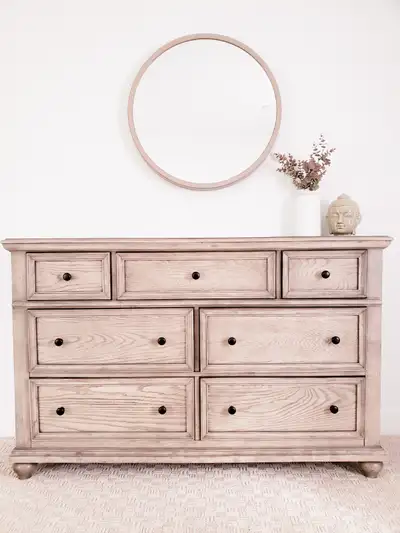 Dresser and 2 Night Stands, View more