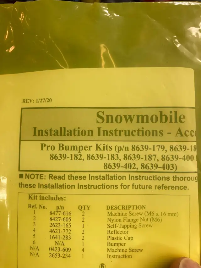 2021 yamaha transporter lite skid plate and grab bumper in Snowmobiles Parts, Trailers & Accessories in Winnipeg - Image 5