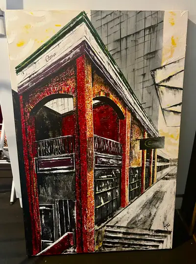 Artwork - painting of Quincy’s, Calgary, View more