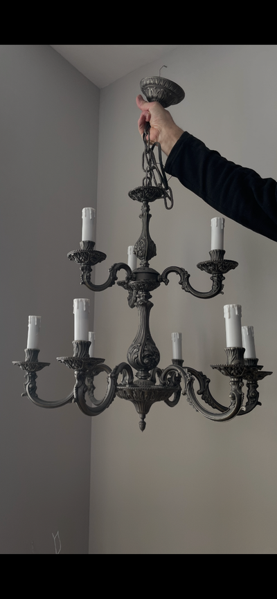 9 light Chandelier new condition, View more