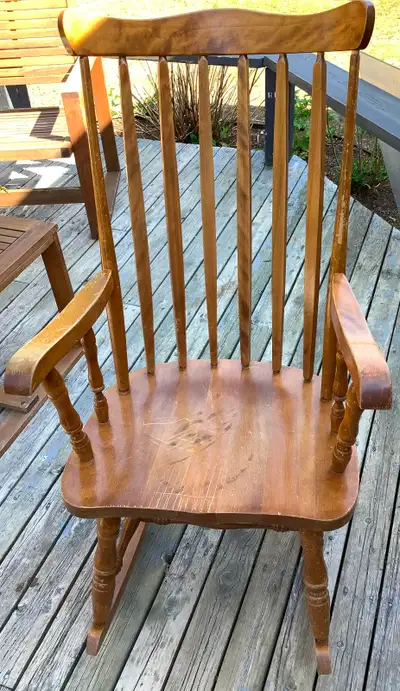 Oak rocking chair, View more